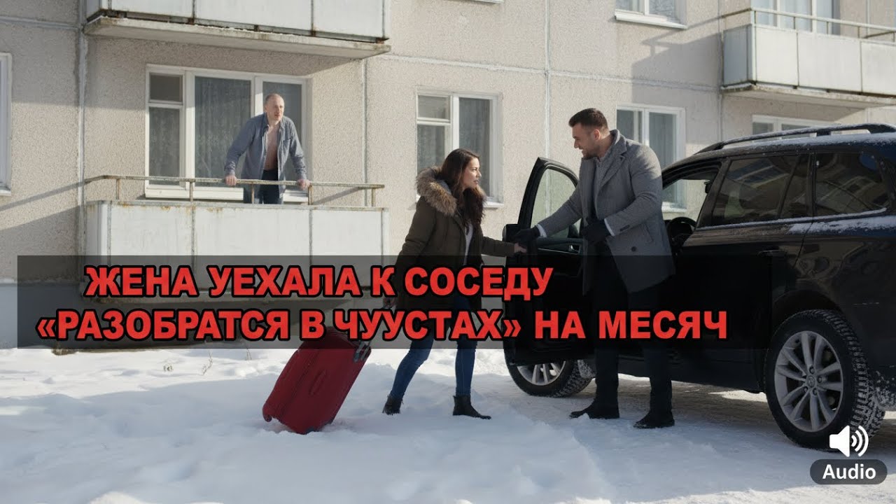 Я СТОЮ НА БАЛКОНЕ И СМОТРЮ, КАК ОНА УХОДИТ.НЕ ПРОСТО УХОДИТ — УЕЗЖАЕТ С НИМ.