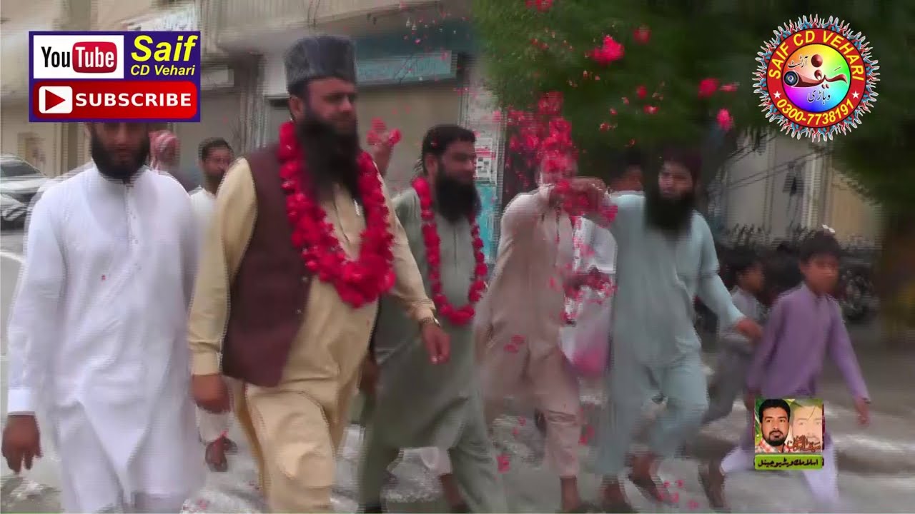 Istaqbal Hafiz Zahid Imran Haqani in jamia masjid Al-Waheed Vehari. 01-07-2022