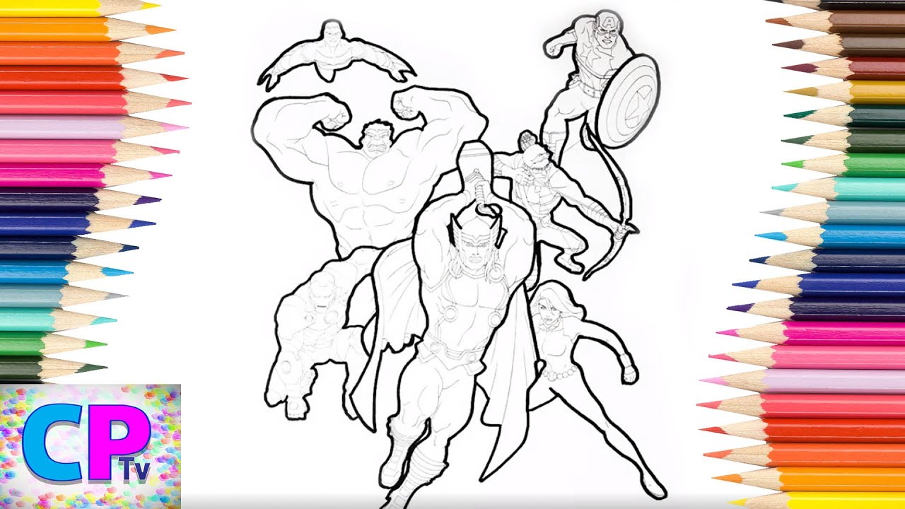 The Avengers Coloring Pages , Coloring Pages Tv,Superheroes Drawing