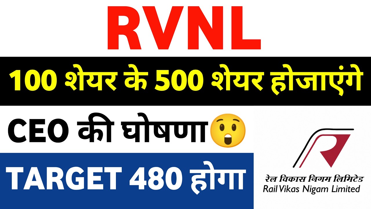 RVNL Share Latest News, RVNL Share Latest News Today, Rail Vikas Nigam Ltd
