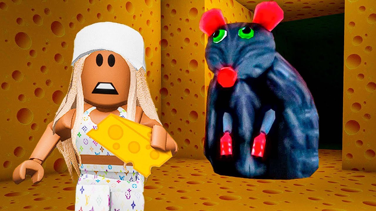Сырный побег от КРЫСЫ в Роблокс! Спасаюсь в Cheese Escape Roblox