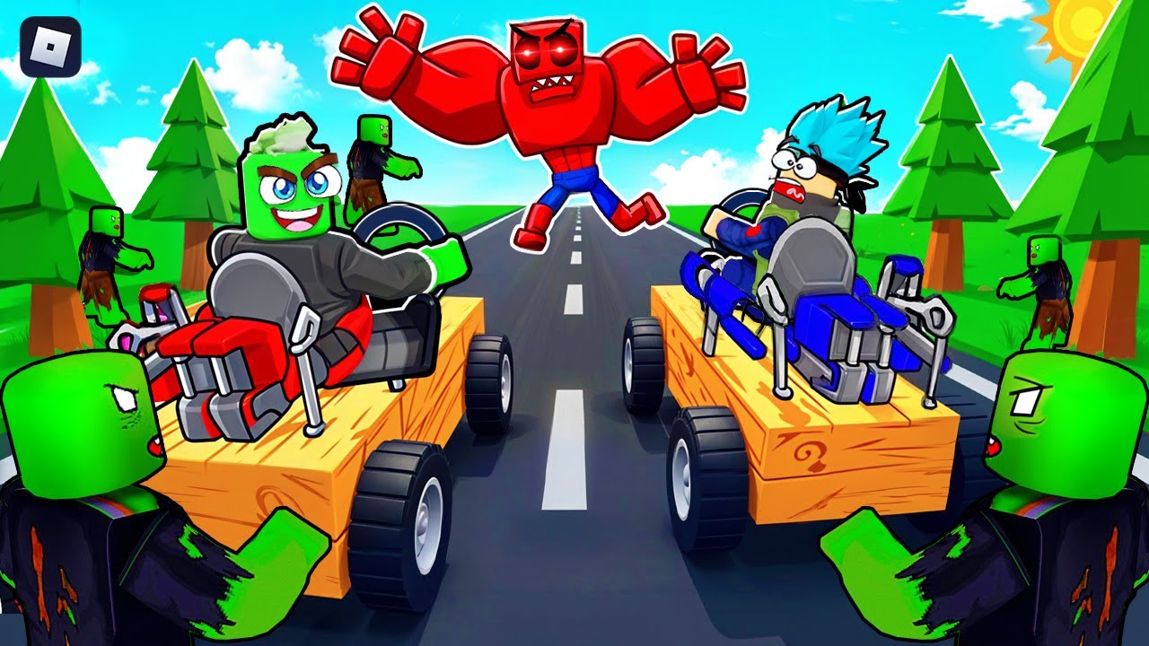 روبلوكس: من سيارة خشبية 🚗 إلى دبابة 💥 تدعس الزومبي 🧟 في سباق النجاة 🏁 مع @OtakuG !