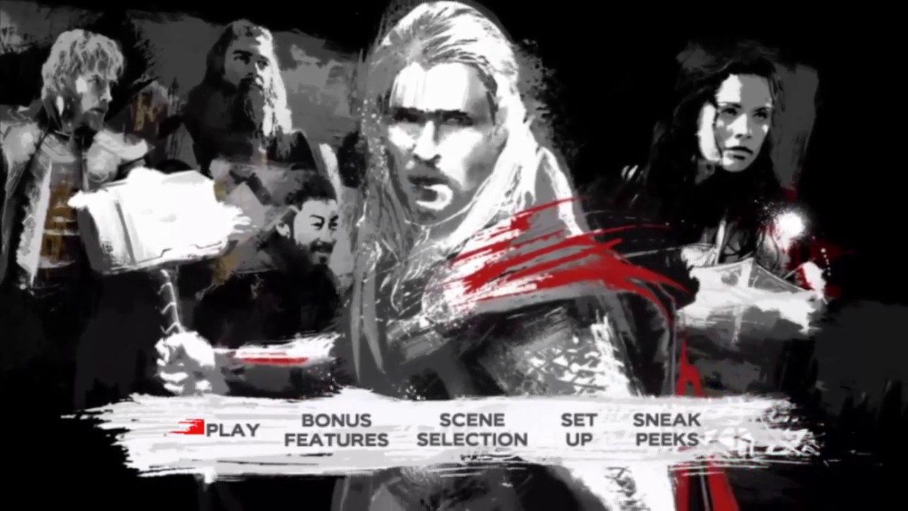 Thor: The Dark World MENU DVD HD (2013)