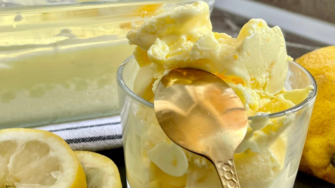 كلاص منزلي اقتصادي بالليمون منعش ب 3 مكونات فقط احسن من المحلات التجارية الكبرى 🍋 glace au citron