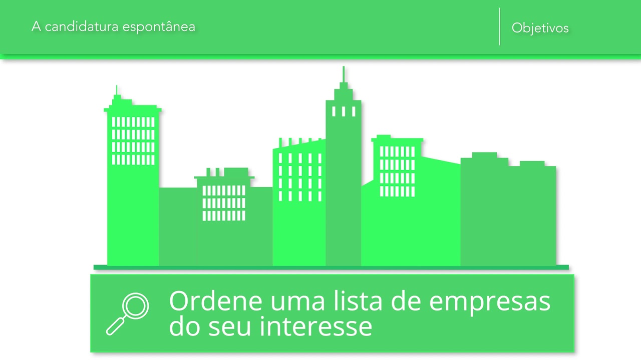 A candidatura espontânea