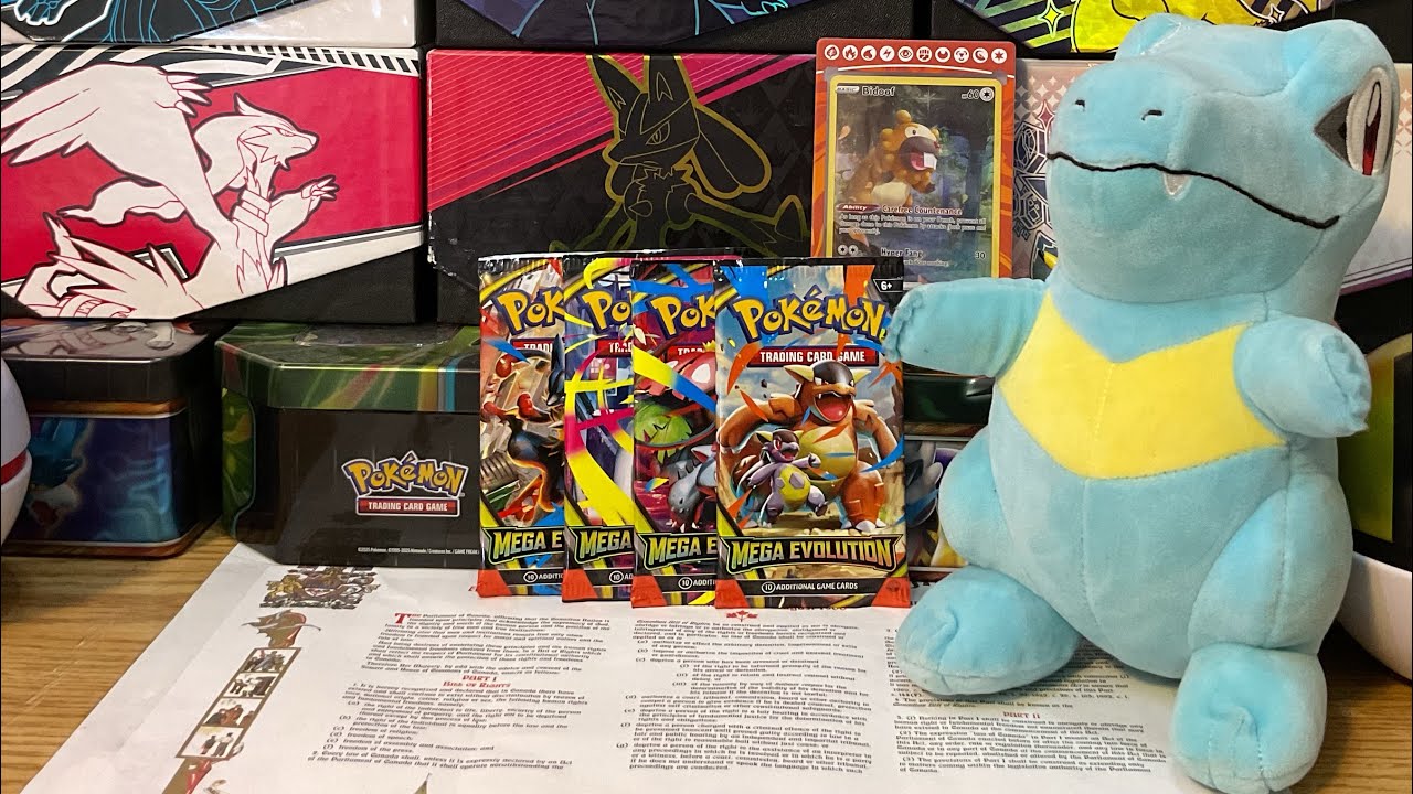 Totodile Gifts 4 #pokemoncards MegaEvo Packs to The Channel.