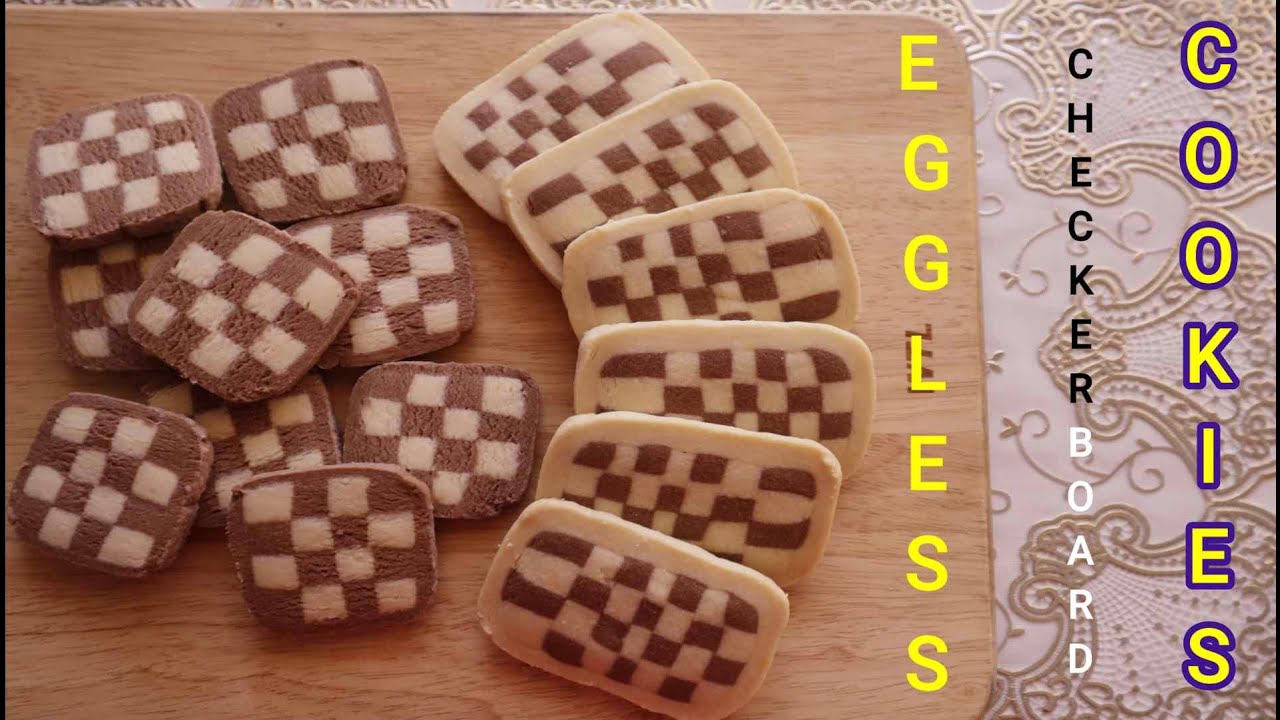 EGGLESS CHECKERBOARD COOKIES I Homemade @siimplyvegetariian