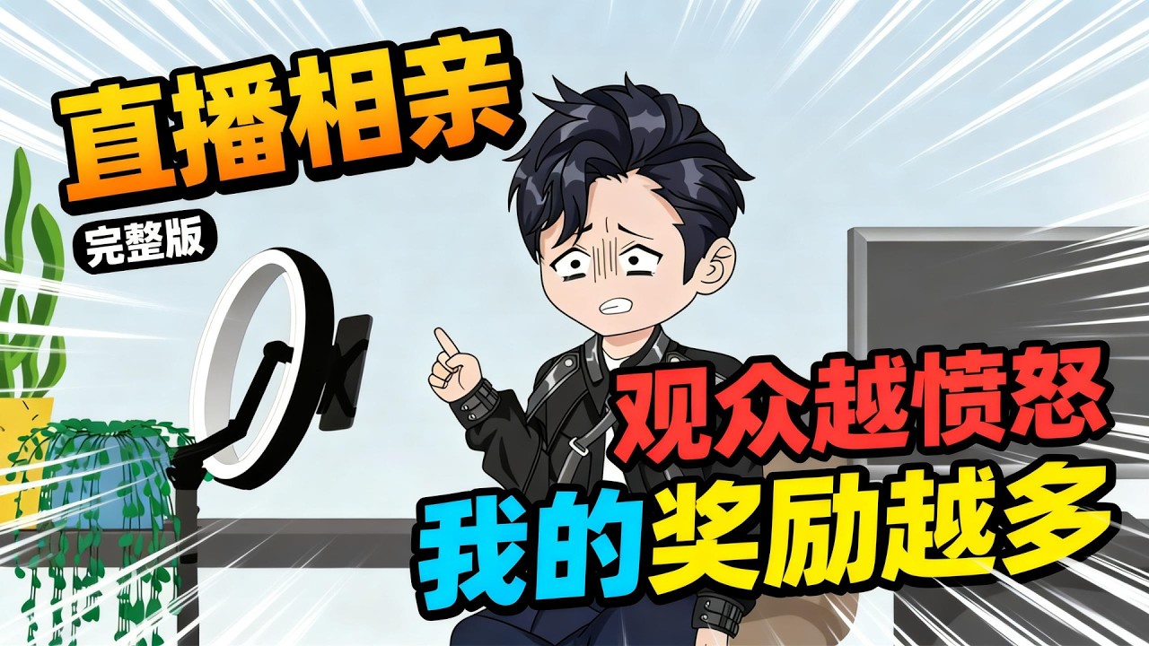 【一口气看完】江辰穿越平行世界，只剩一个腰子，绑定相亲直播系统。他通过直播相亲收集观众怒气值换取奖励，屡遇奇葩相亲对象，完成任务后翻脸打脸。#夜一漫谈 #直播相亲：观众越愤怒，我的奖励越多