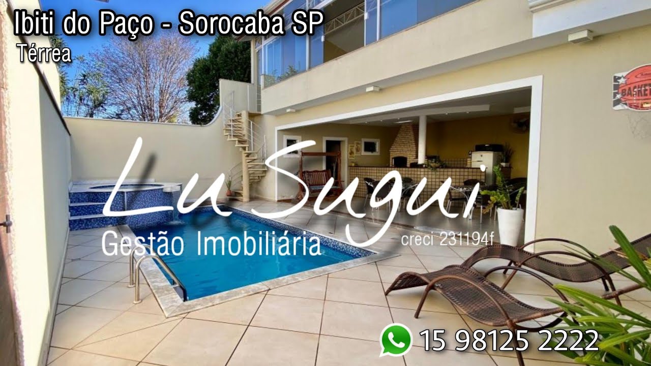Linda Casa Térrea Com Piscina à Venda - Condomínio Ibiti Do Paço - Sorocaba/sp
