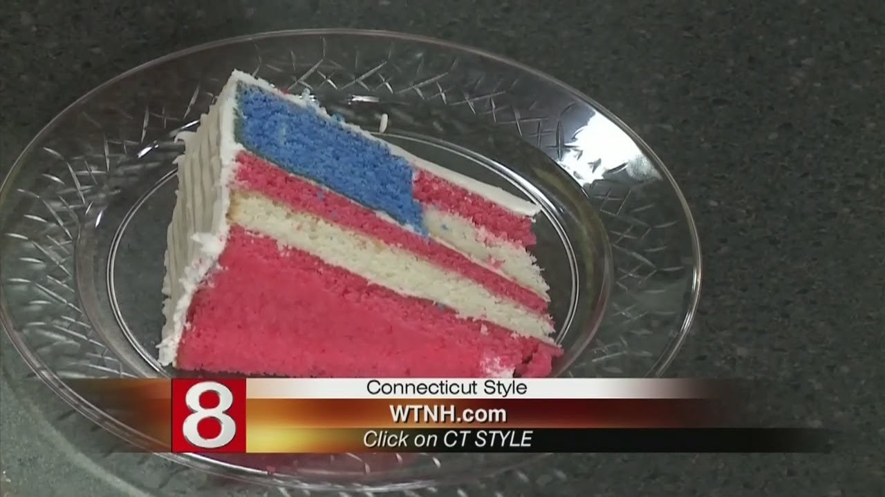 In the Kitchen: Flag Layer Cake
