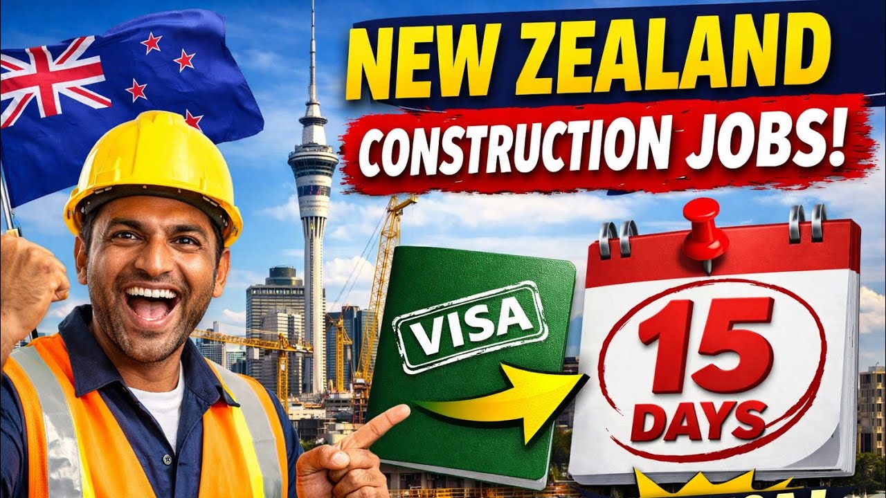 New Zealand Construction Jobs 2026 🇳🇿 | Free Visa?