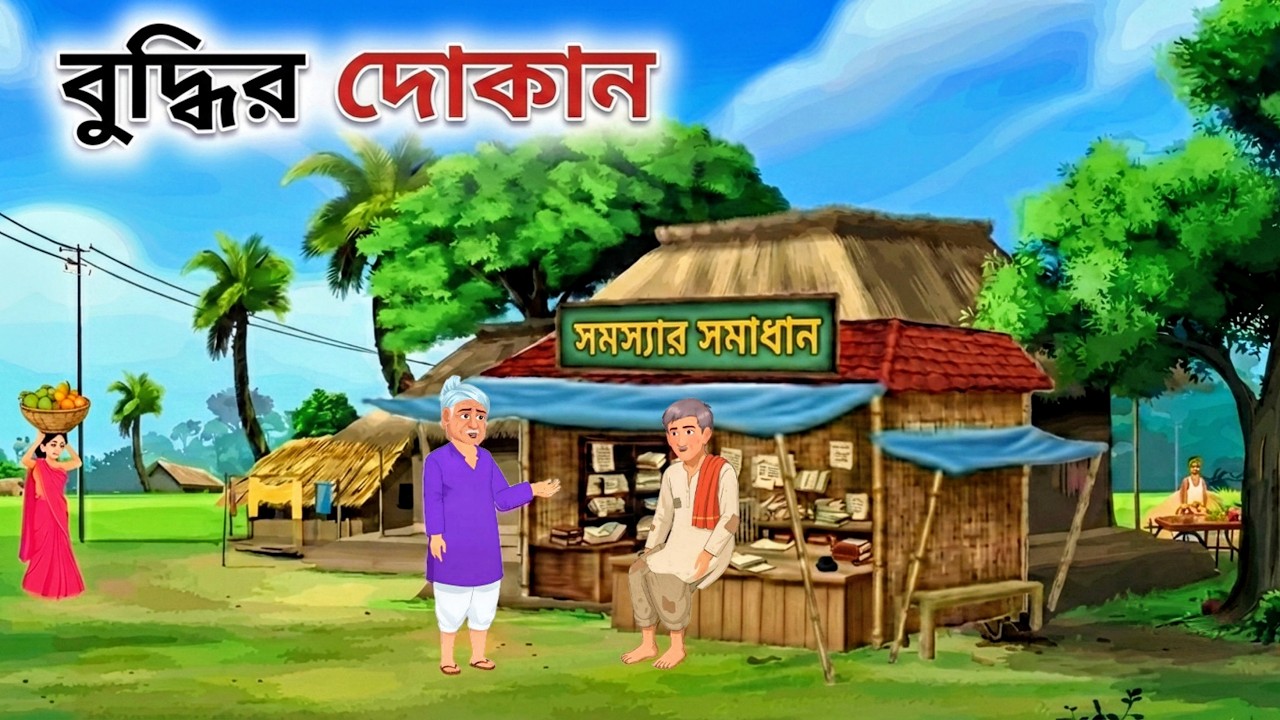গরীব ছেলের বুদ্ধির দোকান | Bengali Moral Story | Rupkothar Golpo | Cartoon Kahani