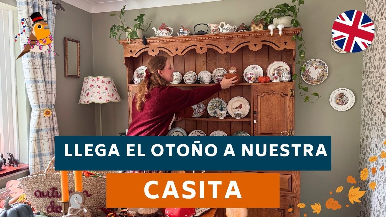 🍂 Decorando nuestra casita inglesa para el OTO&Ntilde;O - (&iexcl;Antes y despu&eacute;s!) + velas y libros para oto&ntilde;o