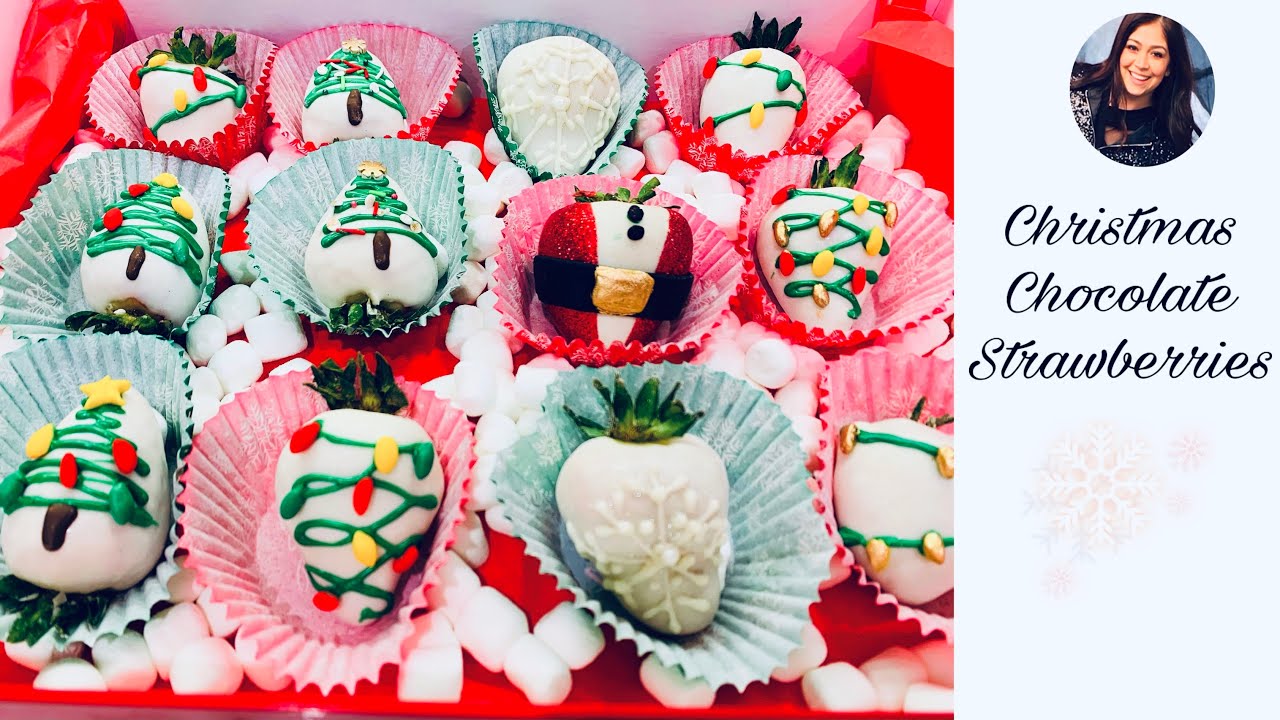 Cómo hacer fresas cubiertas con Chocolate para Navidad🎄