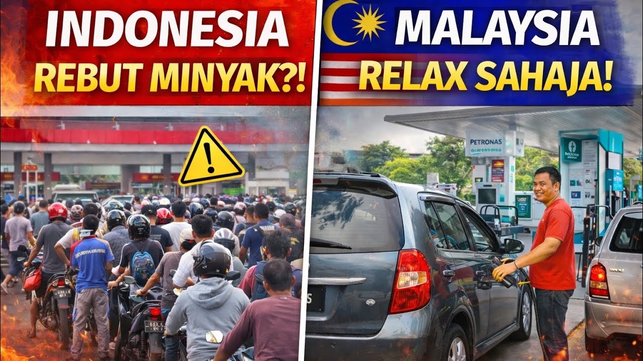 INDONESIA PANIK?! Stok Minyak Hanya 21 Hari — Malaysia Masih Tenang!