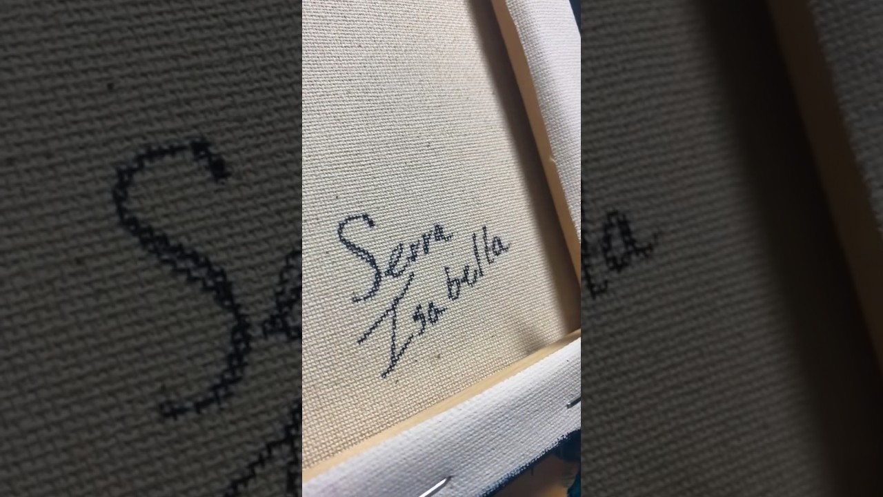 Always Sign Your Art #acrylicpaintings #signature #artshorts