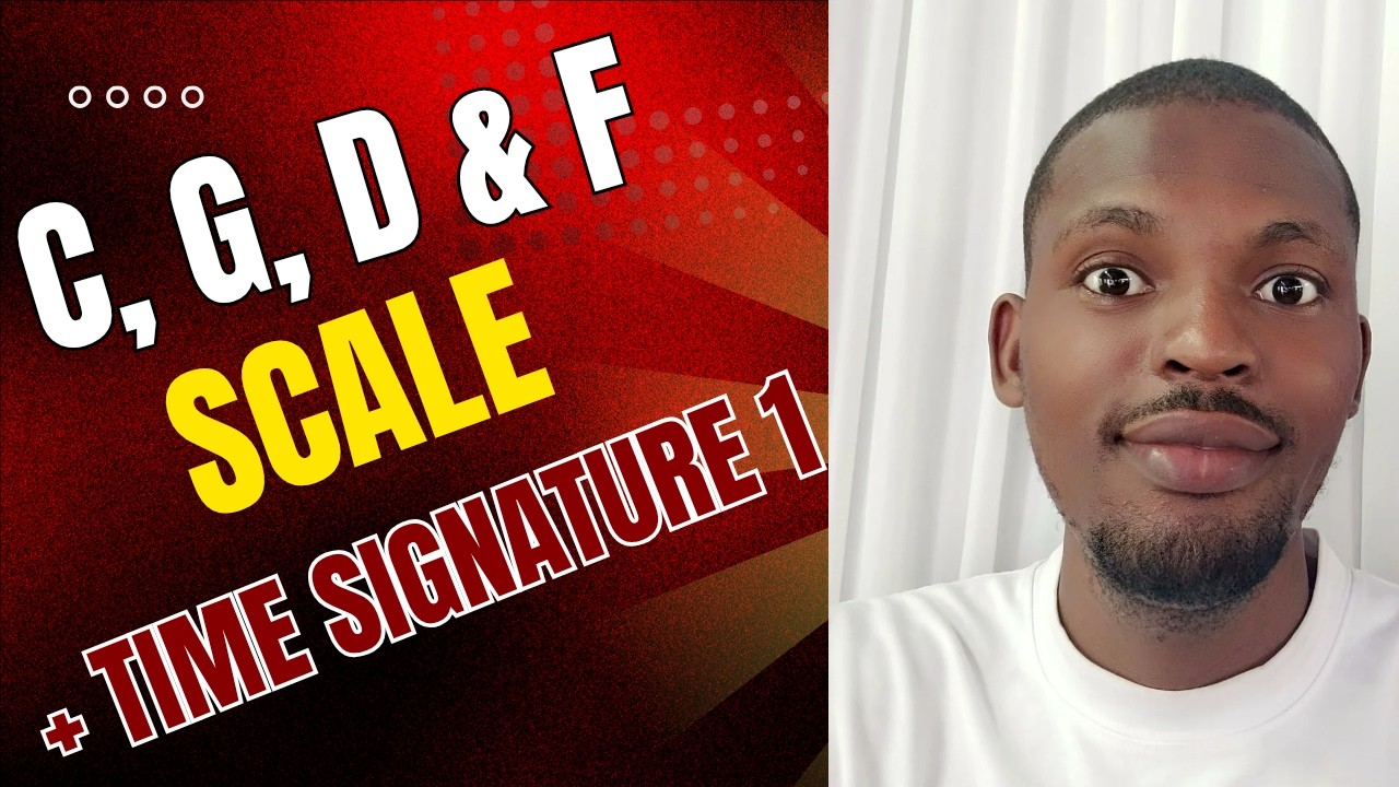 C, G, D and F Major scale with Time Signature Explained ( Part 1)