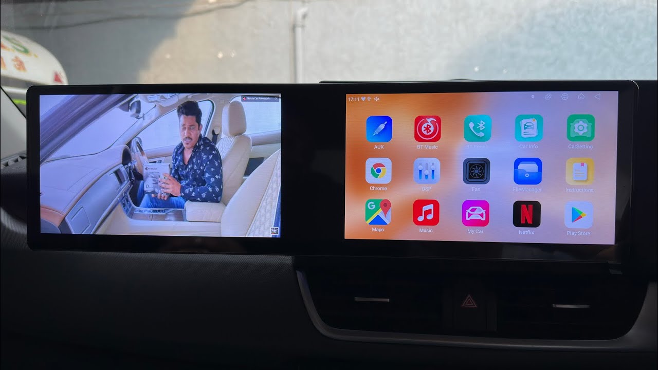 Dual Screen Car 🚘 Android Stereo 23.6inch by Maxxlink First Time in India 🇮🇳