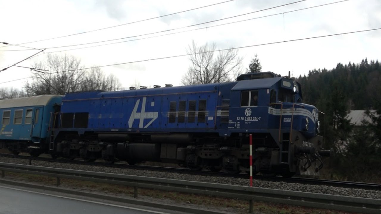 Croatian Cargo special freight  train, Locomotive: EMD G26C 9278 2062 024-7, Delnice 10.3.2024