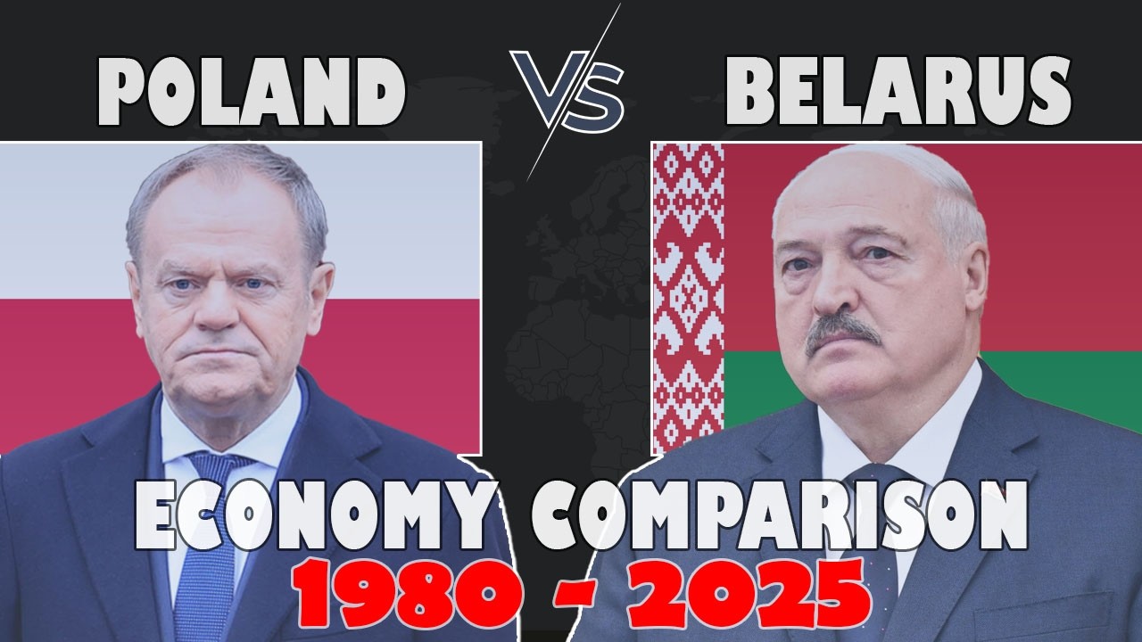 🇵🇱 Poland vs 🇧🇾 Belarus | Economy Comparison 1980&ndash;2025 #gdp #gdpppp #gdppercapita #population