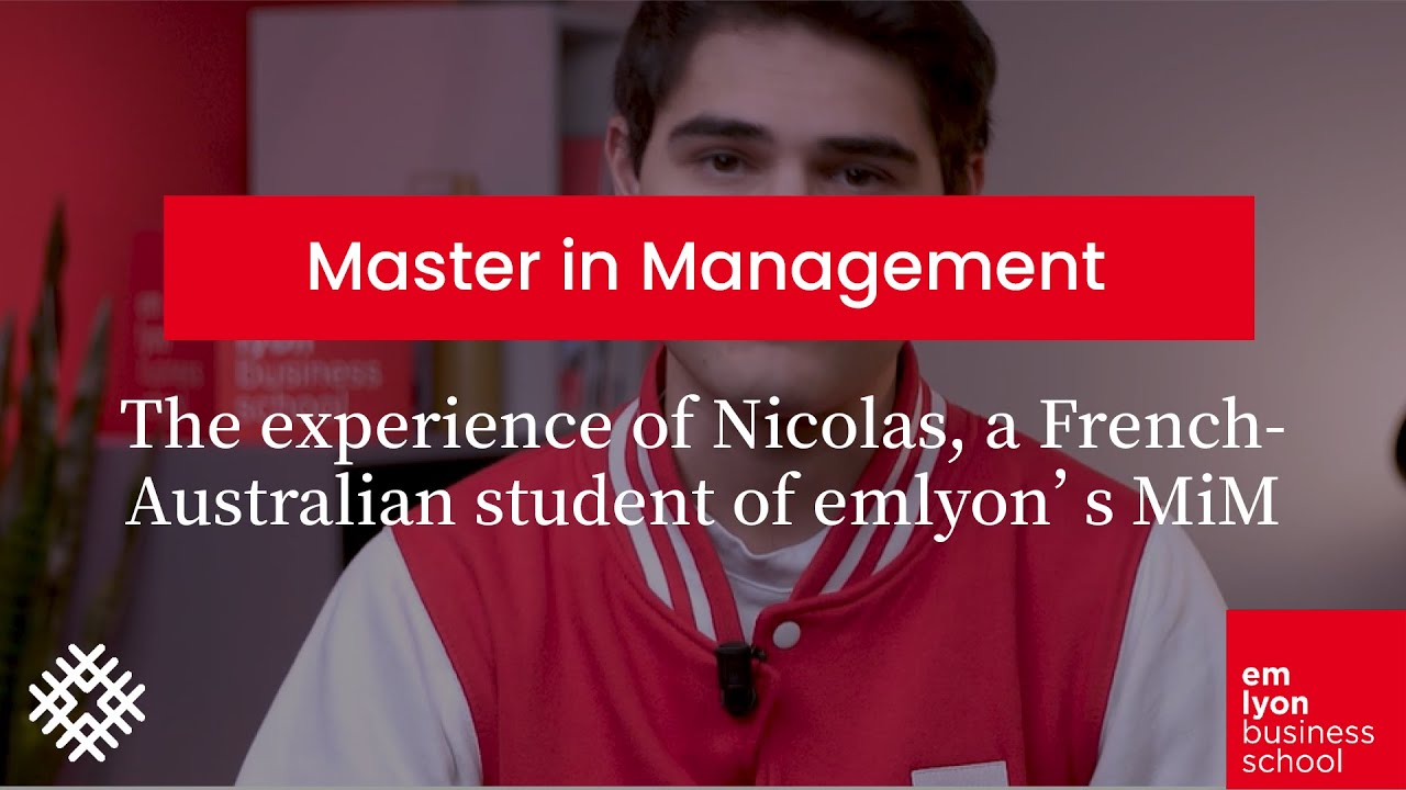 Master in Management program: Testimonial of Nicolas, international student