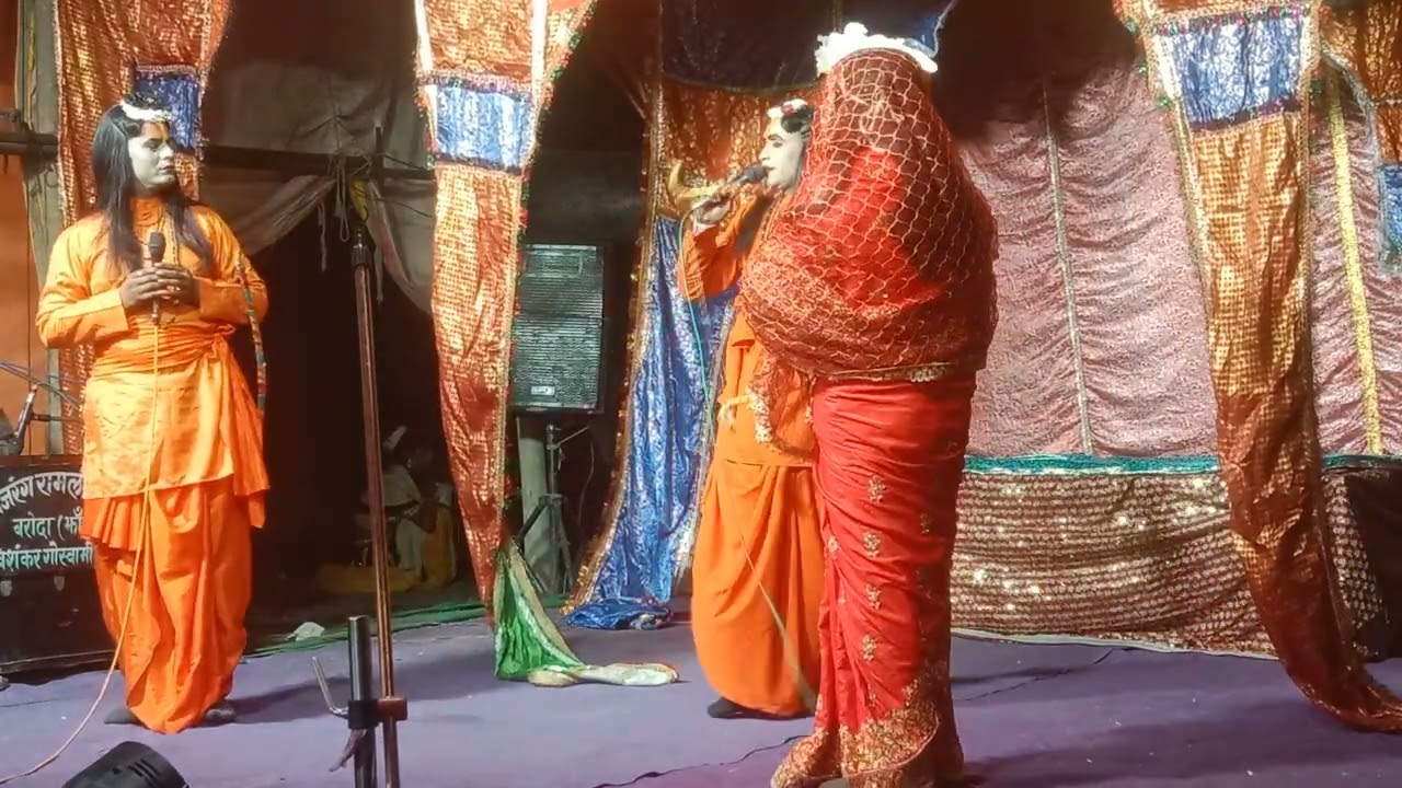 🥀🥀राम की भूमिका में घनाराम अगस्त मुनि के आश्रम से होते हुए पंचवटी पहुंचे 🌸🌸