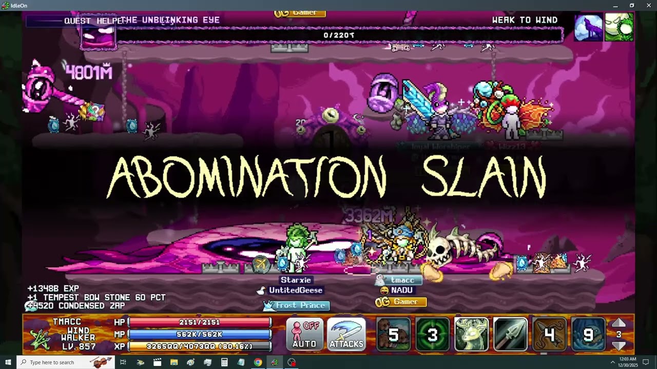 IdleOn WindWalking Progression W4