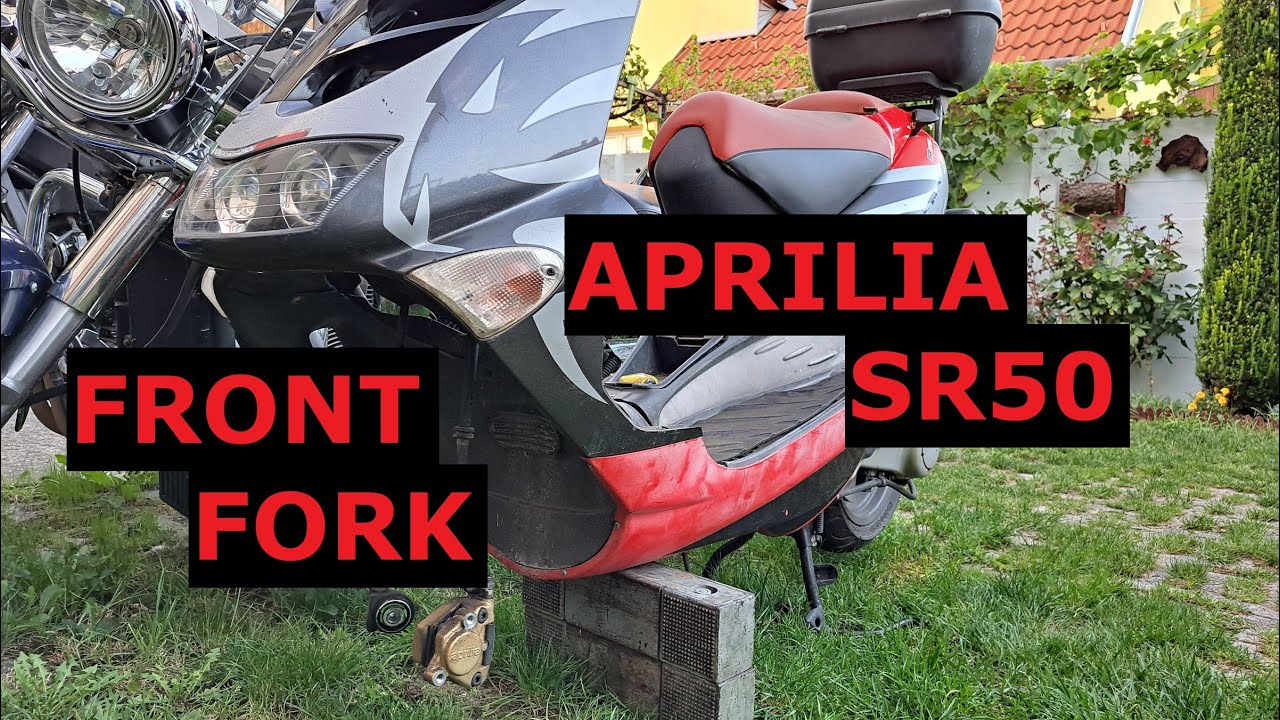 Aprilia SR50 front fork repair oil seal change / SR50 első teleszkópok felújítás teleszkópszimering