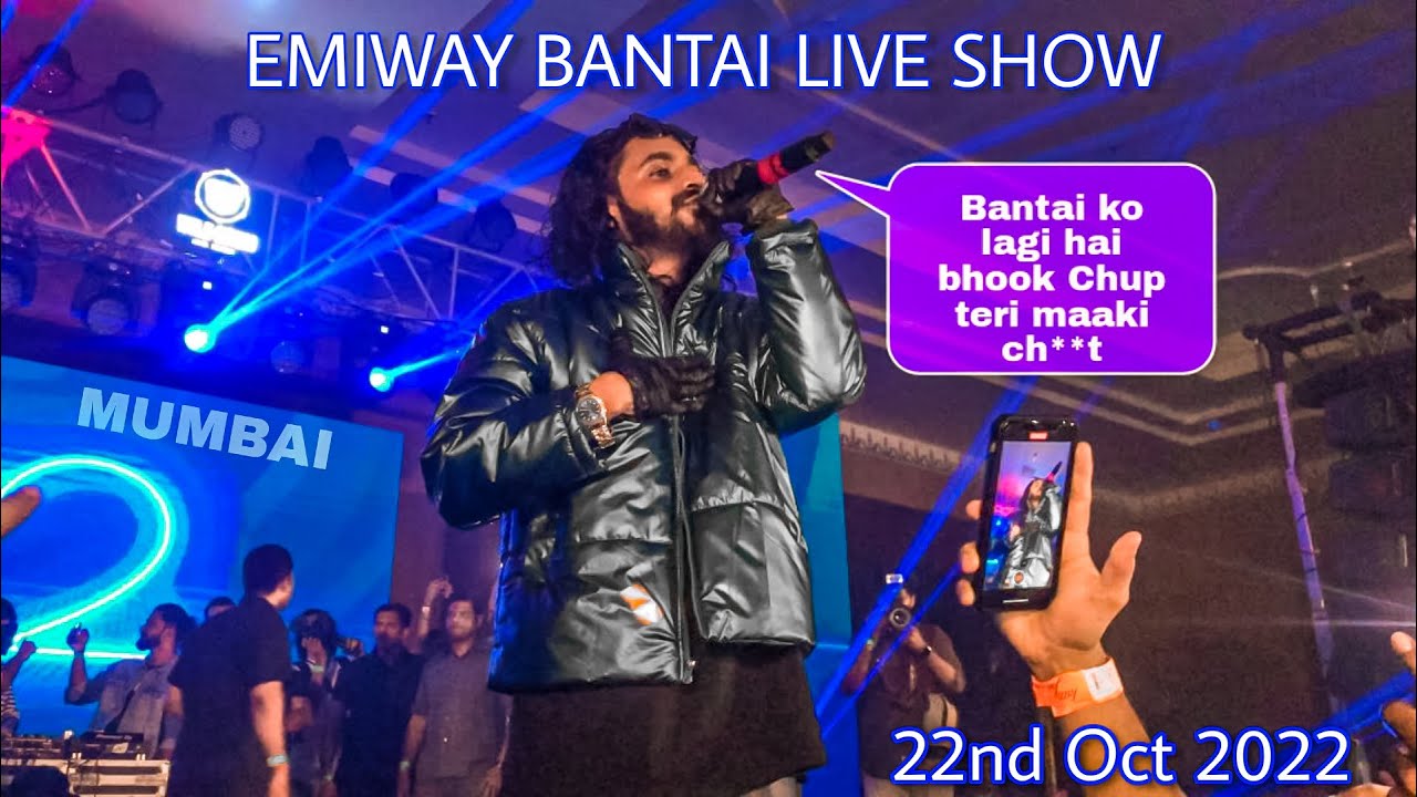 EMIWAY BANTAI LIVE SHOW IN MUMBAI 2022 THE LALIT || JITENDRA VLOGS ||