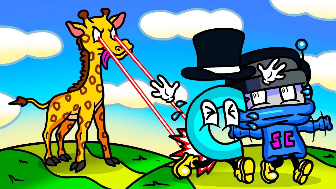 We Create a Laser Shooting Giraffe and Destroy the Town in Goat Simulator 3!