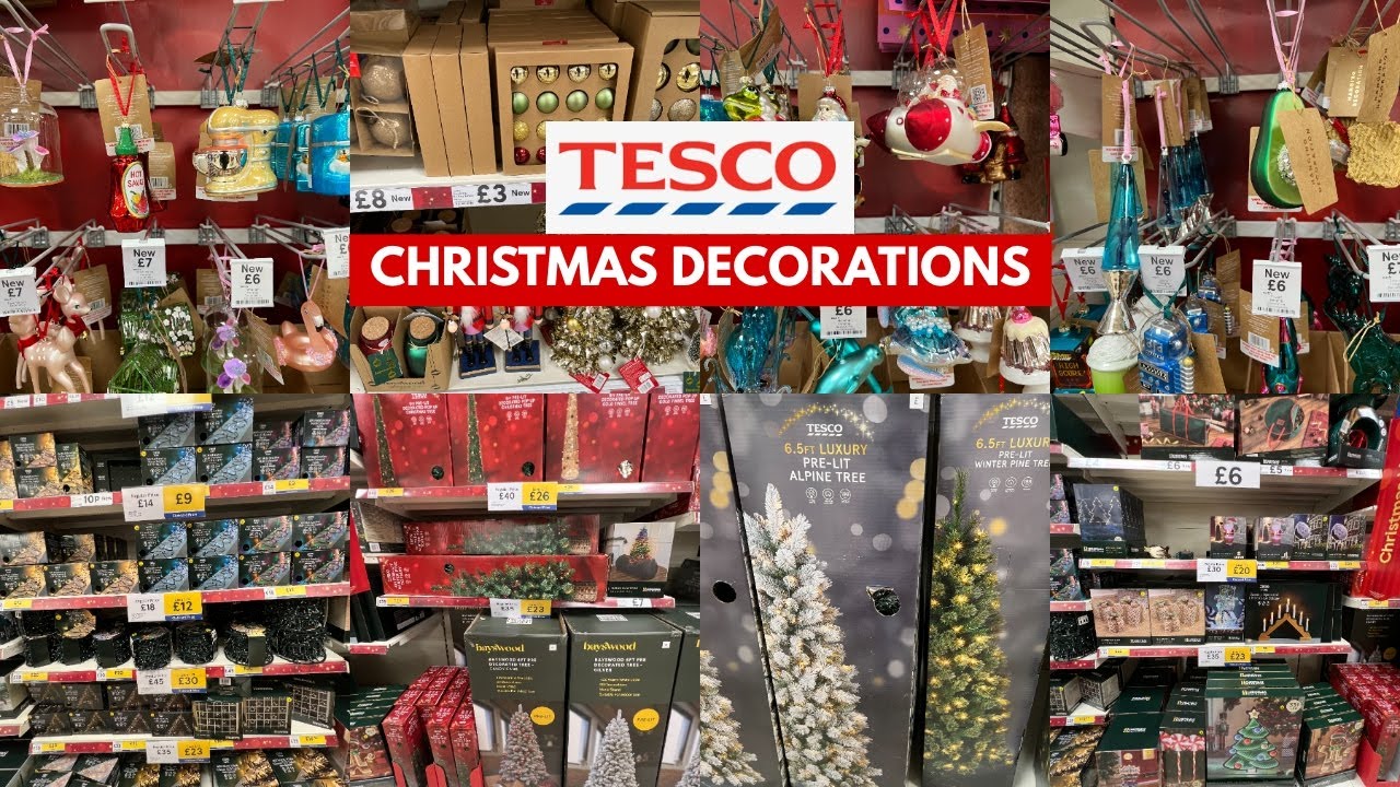 TESCO CHRISTMAS DECORATIONS 2025! | TESCO HAUL | TRAVELANDSHOP WITH ME