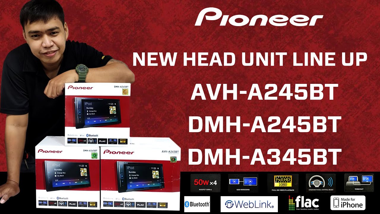 PIONEER AVH-A245BT I DMH-A245BT I DMH-A345BT