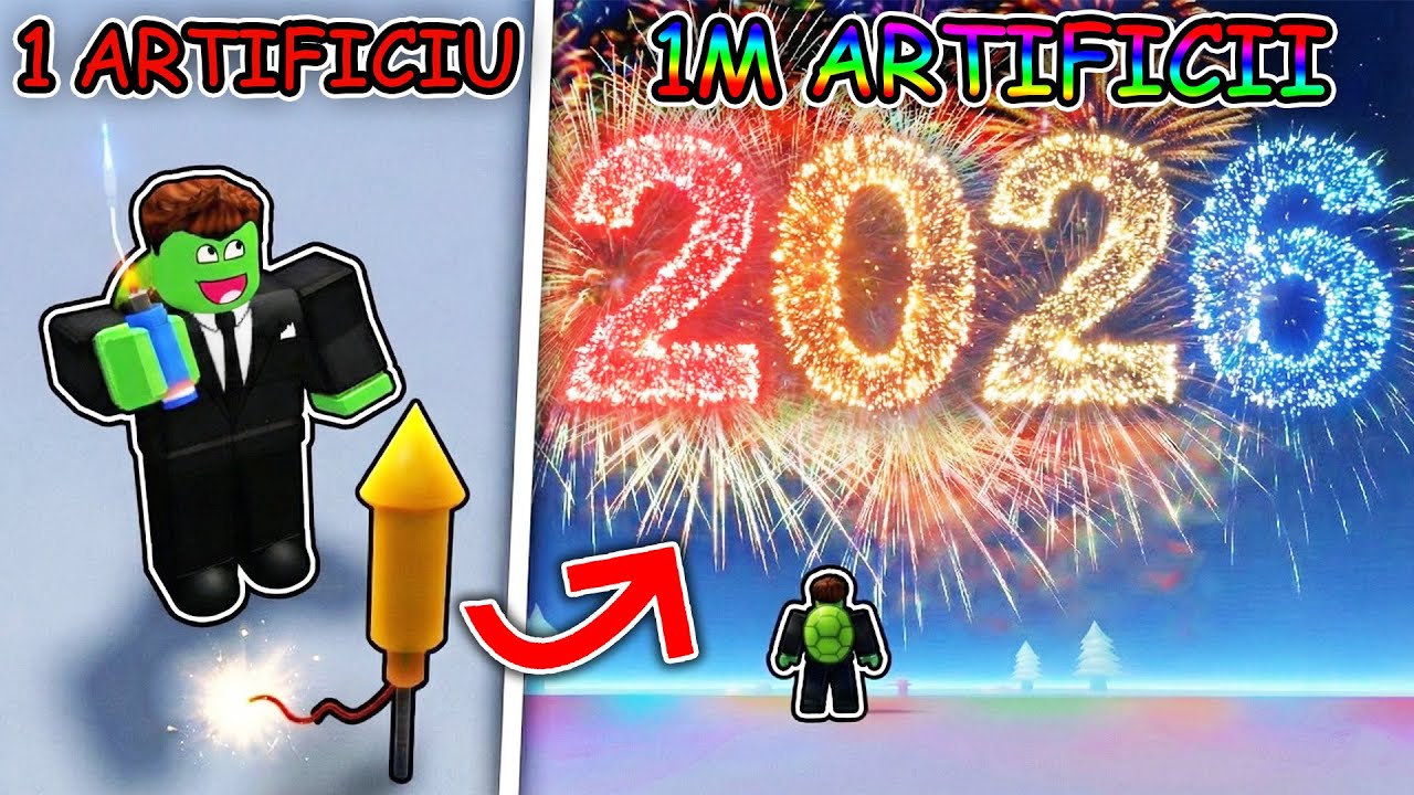 DE LA 1 LA 1.000.000 DE ARTIFICII ÎN ROBLOX! *REVELION 2026*