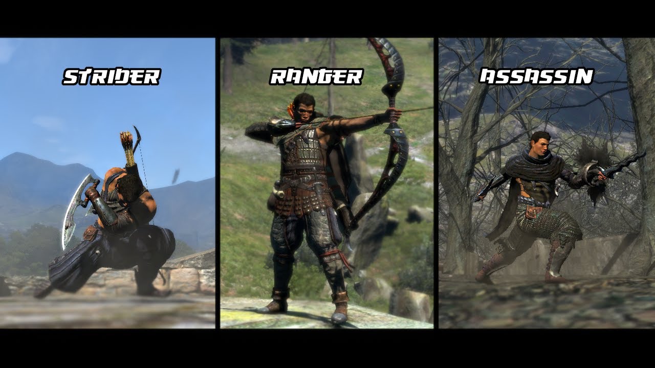 Dragon's Dogma - Strider, Ranger, Assassin《Moveset》