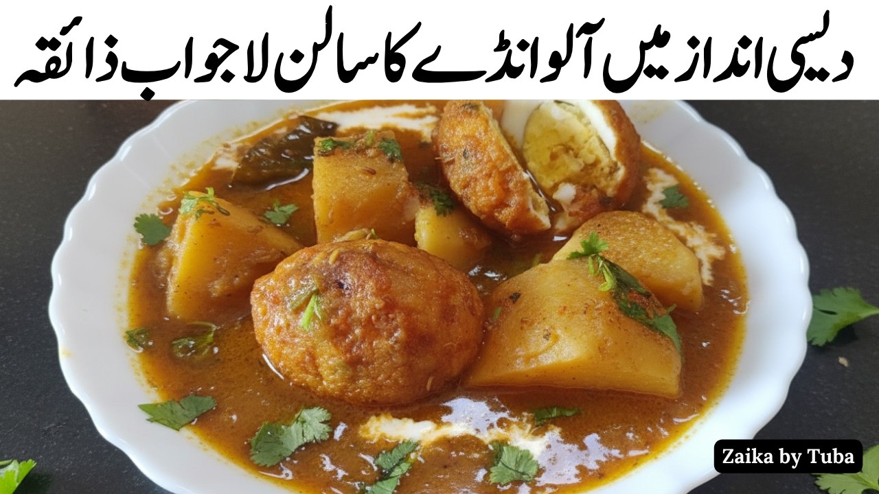 Aloo Ande Ka Salan | Quick & Flavorful Egg Curry Recipe