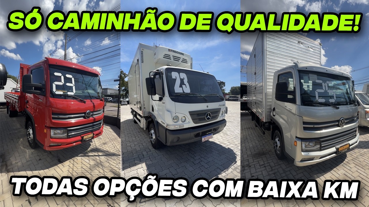 VW, Volvo e Mercedes com km baixa