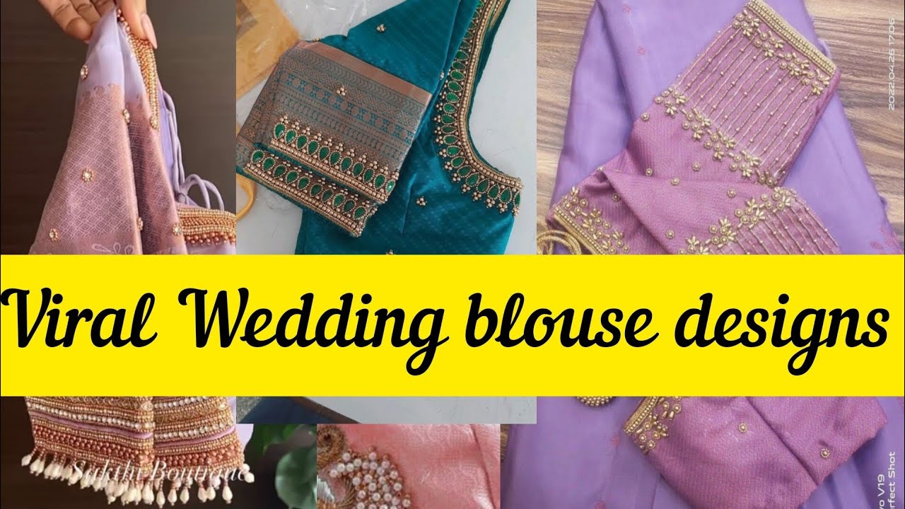 latest wedding blouse designs|blouse sleeves design|blouse back neck designs|new model blouse design