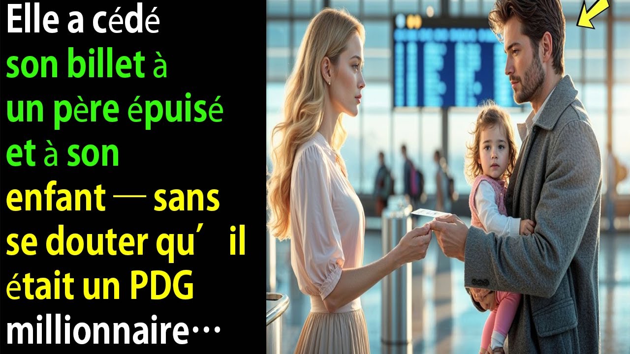 Elle a cédé son billet à un père et son fils… sans savoir que c’était un pdg qui allait la chérir