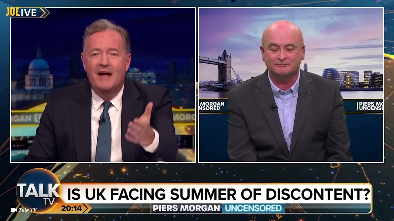 Mick Lynch has to tell Piers Morgan that Thunderbirds aren't real in bizarre interview