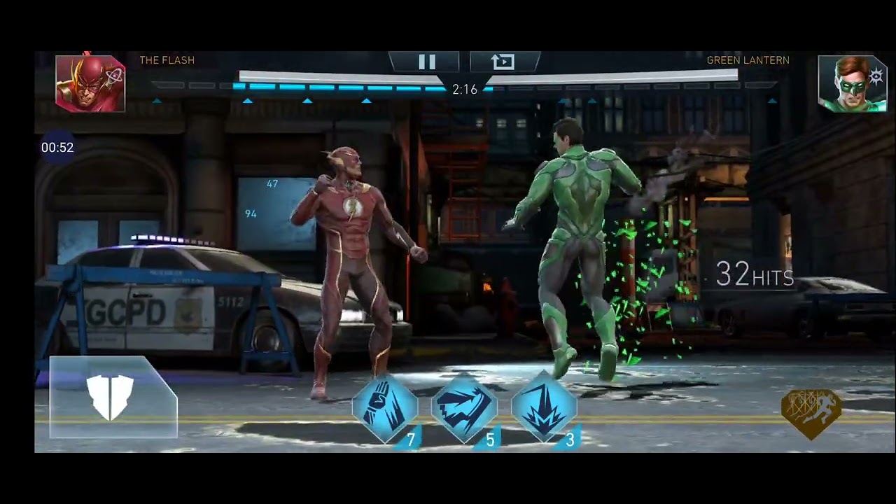 Hahaha - toughest fight in Ijm2 - Flash defeats green lantern - Story Mode - #injustice2mobile