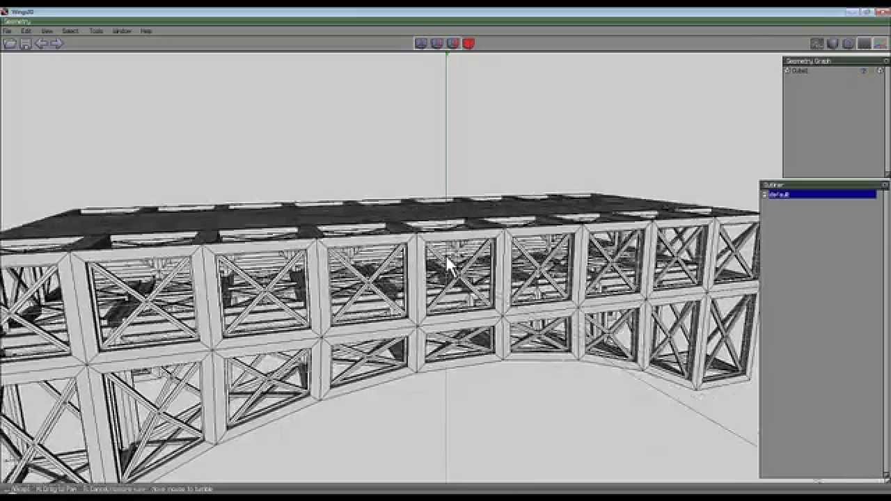 Wings 3D - add extra structure to a simple model - by David Brinnen.
