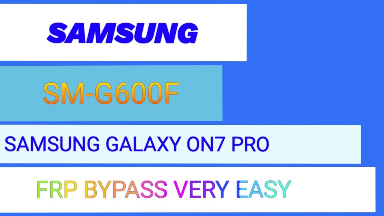 Samsung On7 Pro (SM-G600Y) FRP Unlock/ Google Account Bypass || 2022 (Without PC) Very Easy