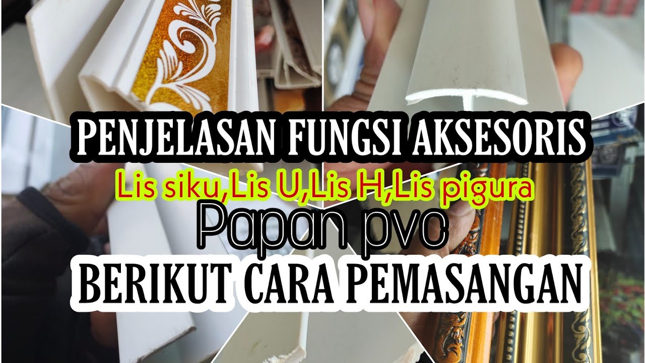 TUTORIAL LENGKAP CARA PASANG PLAFON PVC UNTUK PEMULA | FUNGSI AKSESORIS DAN CARA PEMASANGAN