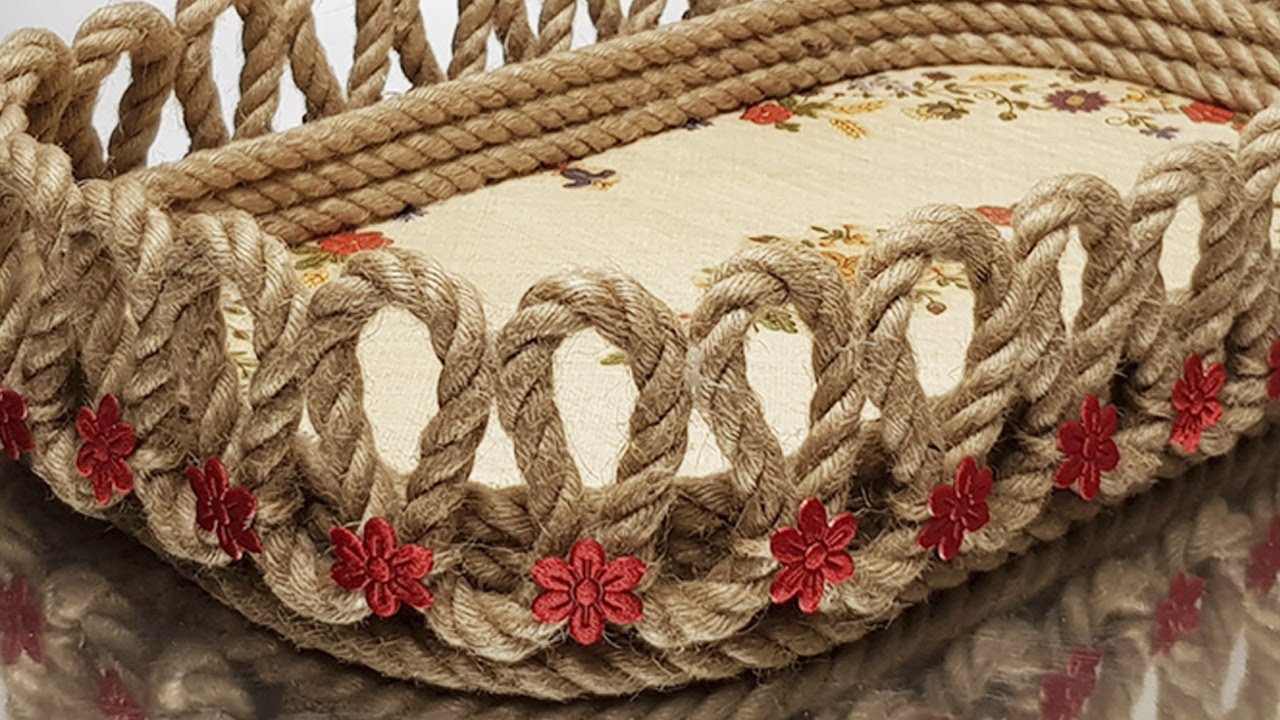 DIY😍Эта вещь нужна в каждом доме. И для гостей, и для хозяев. Поделки из джута