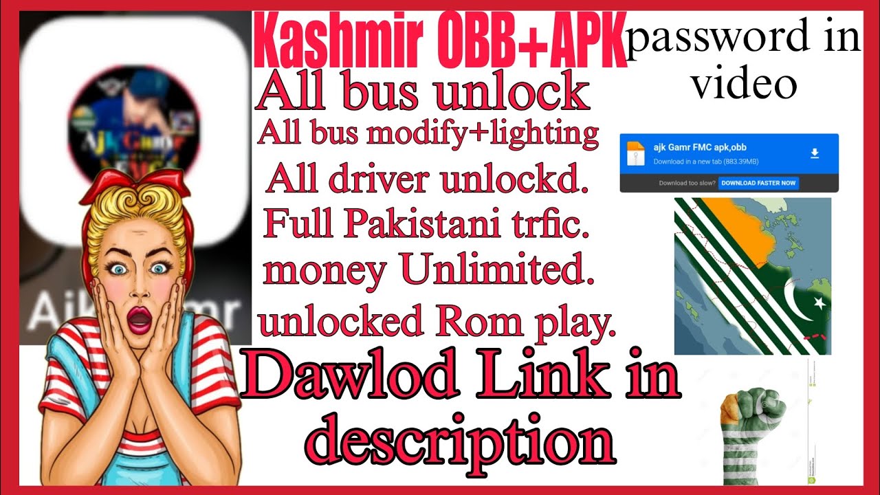 3.7.1 Kashmir obb +apk , Dawlod link description password 🔑 in video 📷