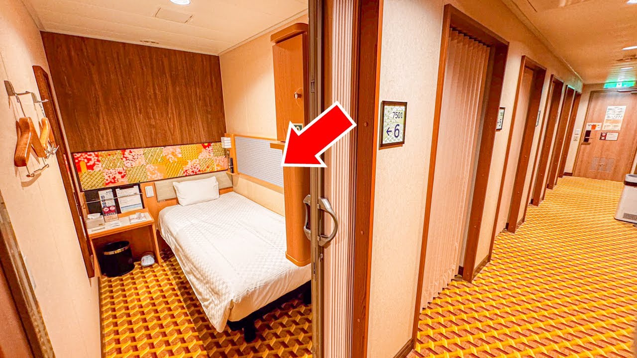 Поездка на новом ночном пароме в Японии в рай с горячими источниками 😴🛳️ Подсолнух Куренай