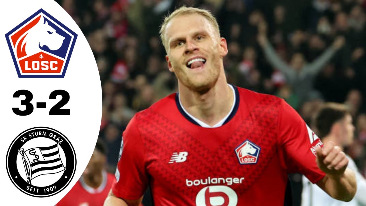 LOSC Lille 3-2 Sturm Graz Highlights | UEFA Champions League 2024/2025