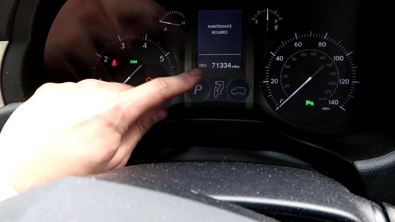 How to reset maintenance light Lexus GX460