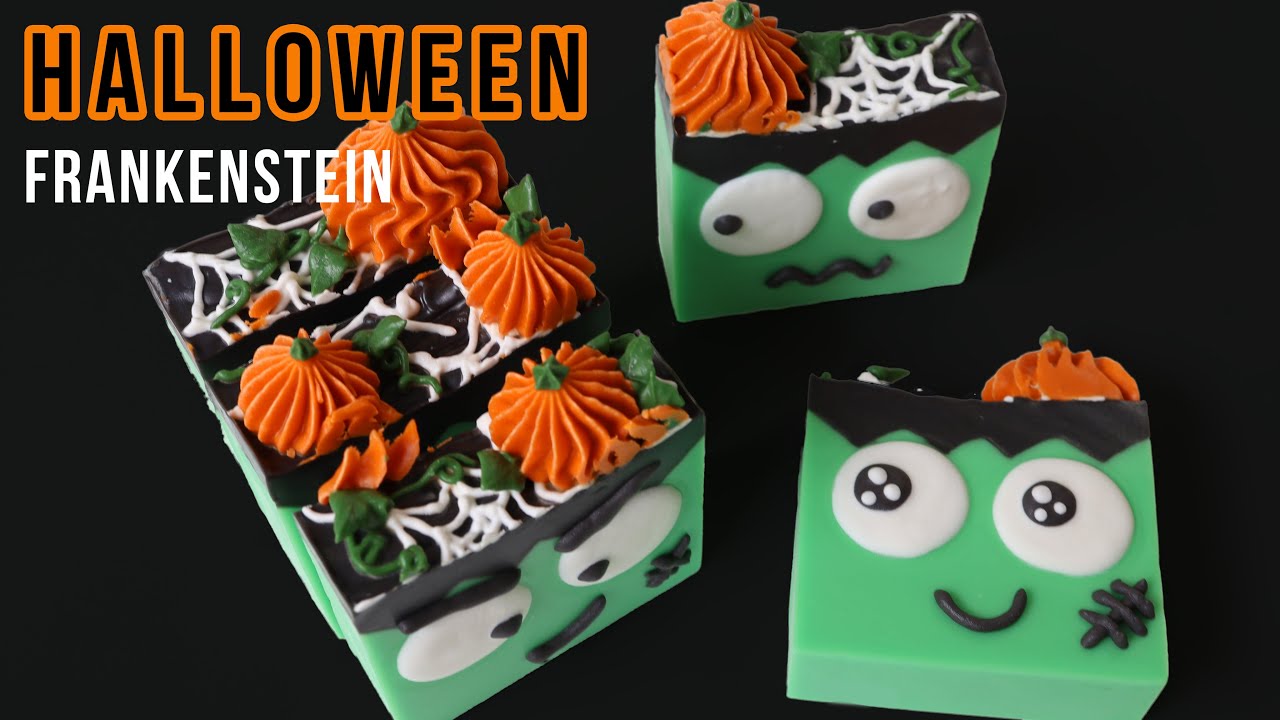 🕸 Halloween soap making frankenstein 🧟#할로윈비누 프랑켄슈타인 만들기