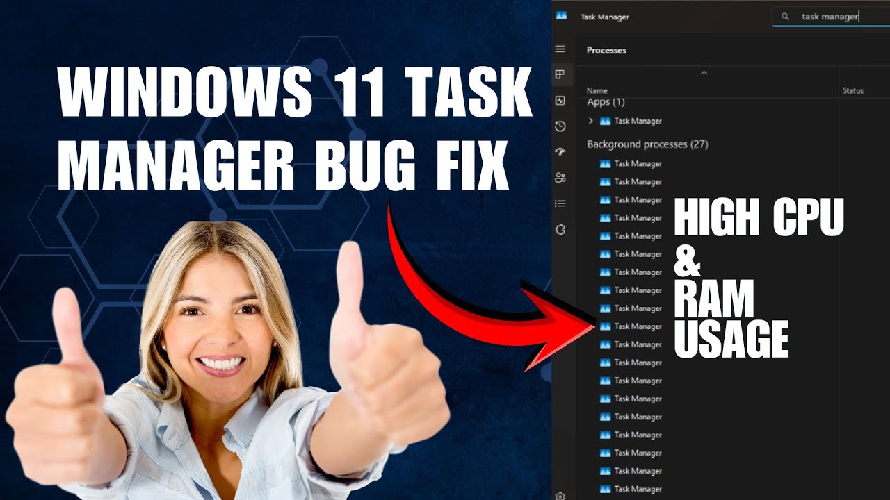 ИСПРАВЛЕНИЕ ОШИБКИ В ДИСПЕТЧЕРЕ ЗАДАЧ Windows 11